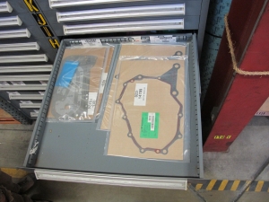 STANLEY VIDMAR HEAVY DUTY 12-DRAWER PARTS CABINET W/ CONTENTS (W-50) LOADING & HANDLING FEE $25-